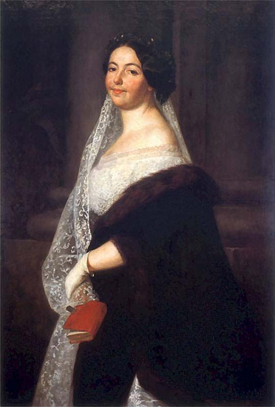 Portrait of Sisters in the Wedding Dress